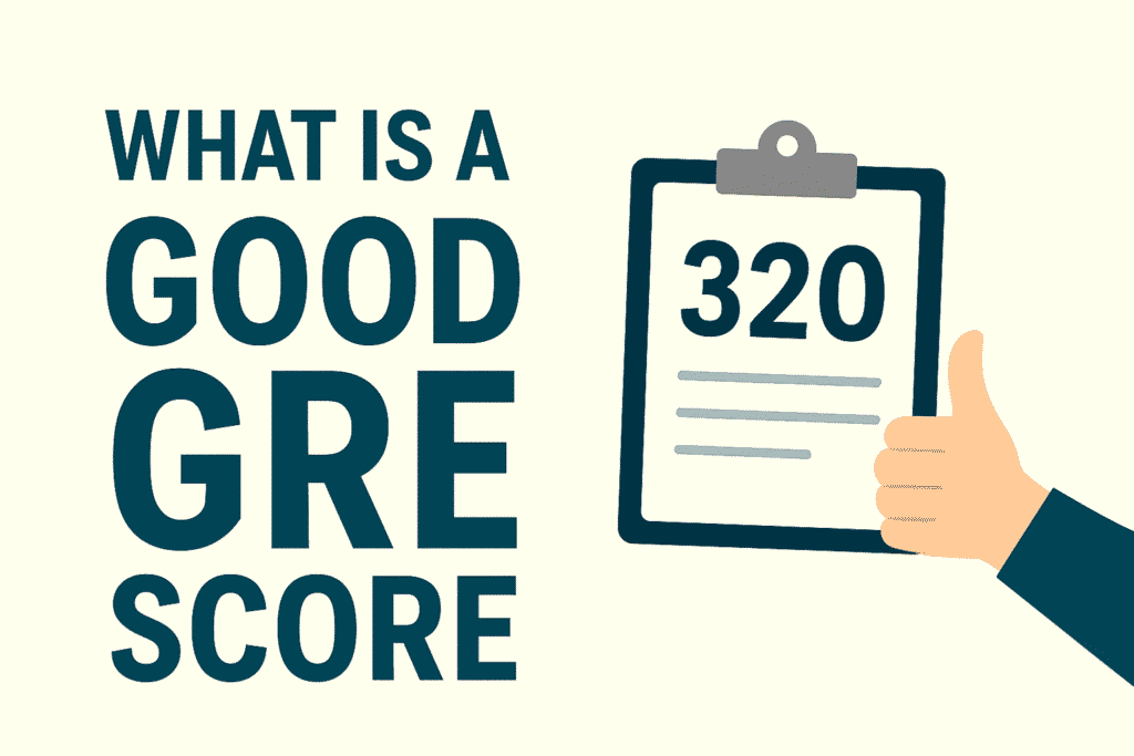 What is a good GRE score in 2025? Infographic breakdown by program type.